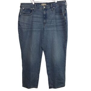 Madewell Women The Curvy Perfect Vintage High-Rise Denim Jeans Blue Size 20W NWT